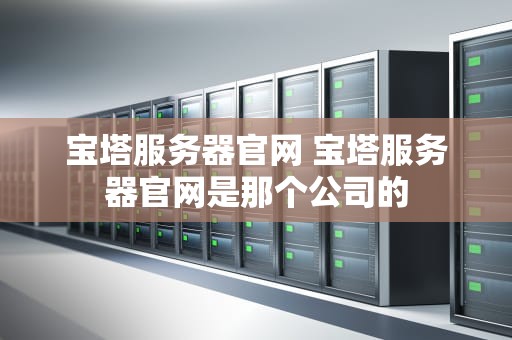 宝塔服务器官网 宝塔服务器官网是那个公司的