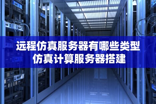 远程仿真服务器有哪些类型 仿真计算服务器搭建