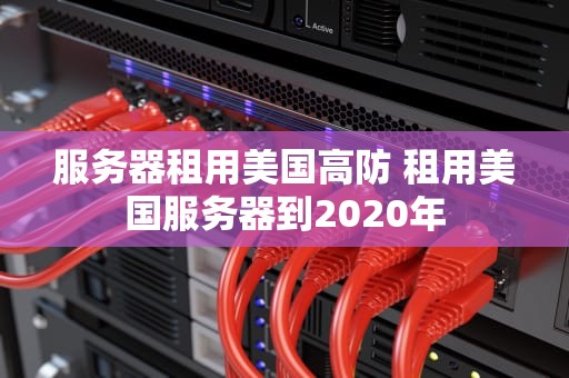 服务器租用美国高防 租用美国服务器到2020年
