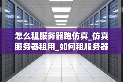 怎么租服务器跑仿真_仿真服务器租用_如何租服务器跑仿真
