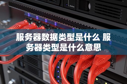 服务器数据类型是什么 服务器类型是什么意思