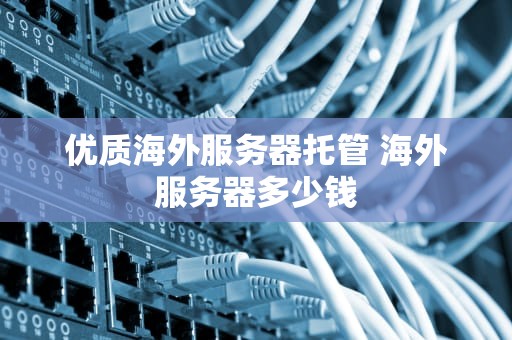 优质海外服务器托管 海外服务器多少钱