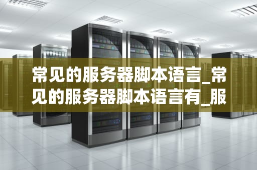 常见的服务器脚本语言_常见的服务器脚本语言有_服务器脚本语言的探索与应用