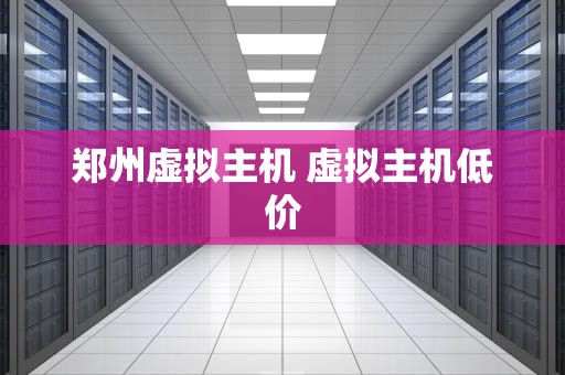 郑州虚拟主机 虚拟主机低价