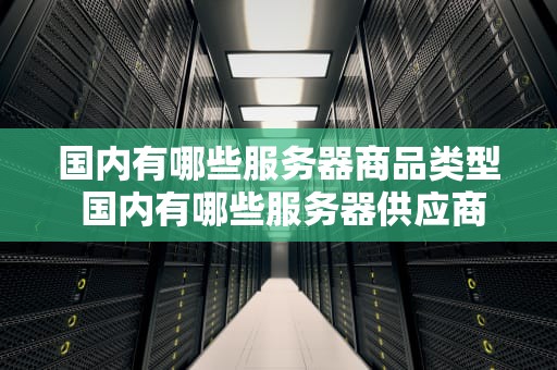 国内有哪些服务器商品类型 国内有哪些服务器供应商
