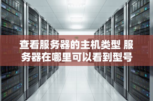 查看服务器的主机类型 服务器在哪里可以看到型号