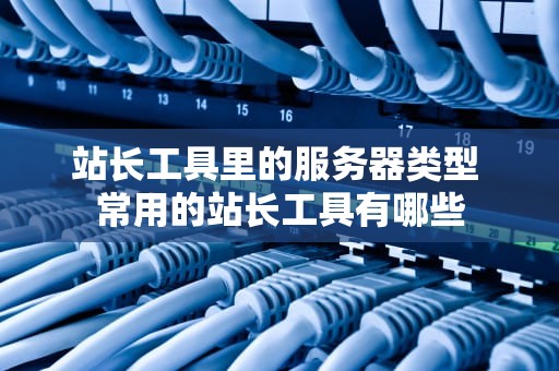 站长工具里的服务器类型 常用的站长工具有哪些
