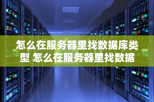 怎么在服务器里找数据库类型 怎么在服务器里找数据库类型信息