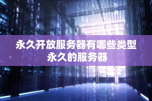 永久开放服务器有哪些类型 永久的服务器