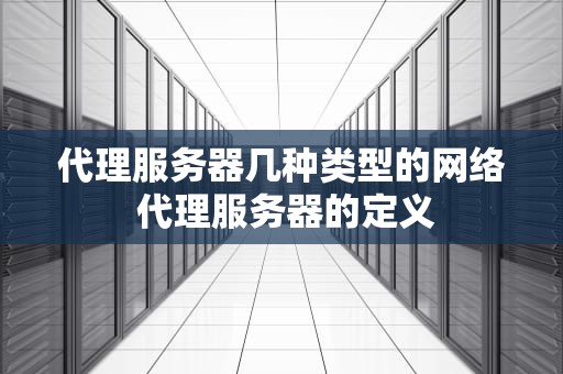 代理服务器几种类型的网络 代理服务器的定义