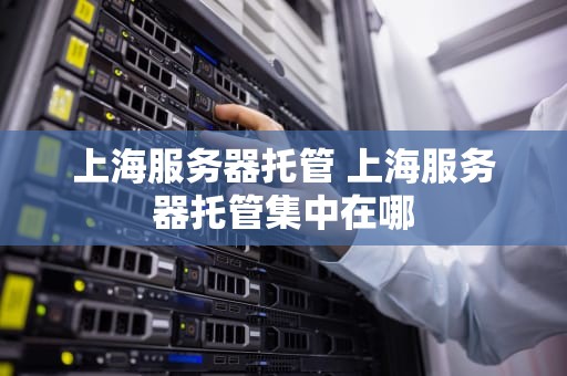 上海服务器托管 上海服务器托管集中在哪