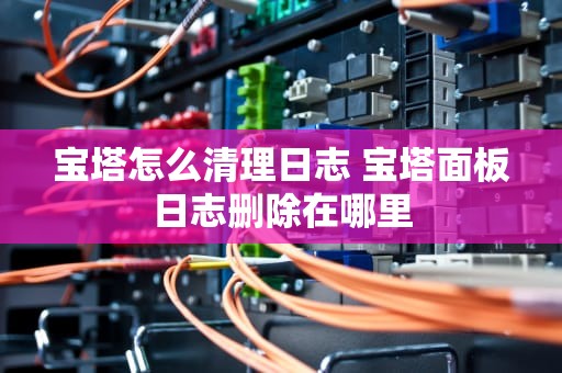 宝塔怎么清理日志 宝塔面板日志删除在哪里