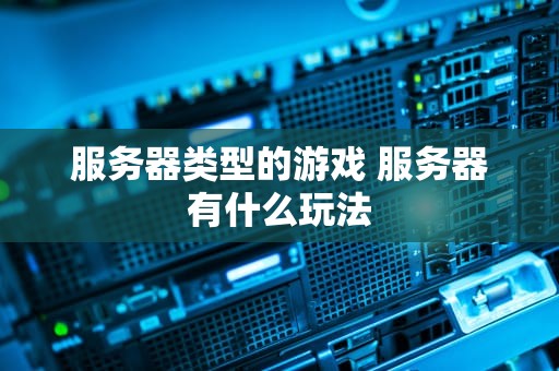 服务器类型的游戏 服务器有什么玩法