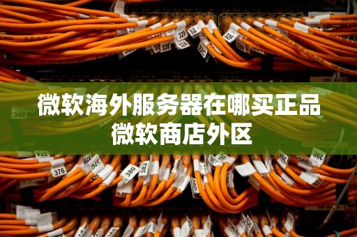 微软海外服务器在哪买正品 微软商店外区