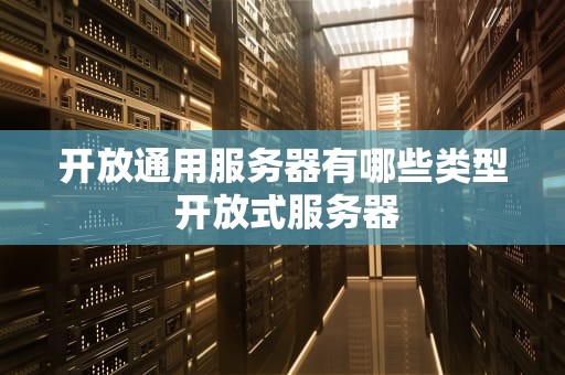 开放通用服务器有哪些类型 开放式服务器