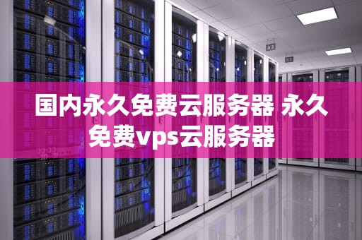 国内永久免费云服务器 永久免费vps云服务器