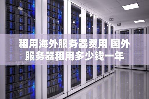 租用海外服务器费用 国外服务器租用多少钱一年