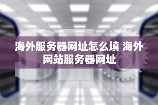 海外服务器网址怎么填 海外网站服务器网址