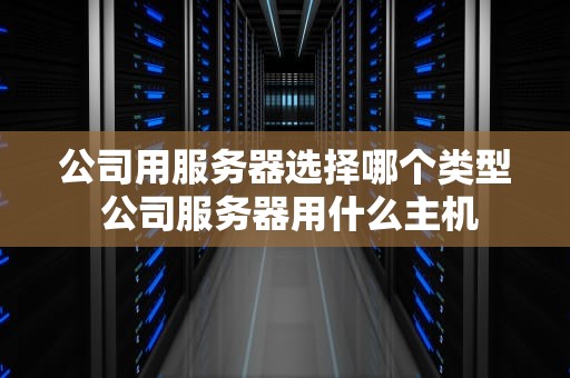 公司用服务器选择哪个类型 公司服务器用什么主机