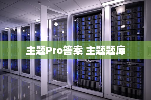 主题Pro答案 主题题库