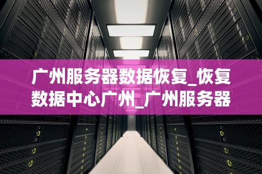 广州服务器数据恢复_恢复数据中心广州_广州服务器数据恢复的全面解析