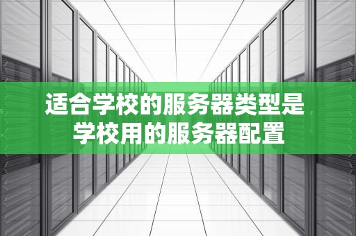 适合学校的服务器类型是 学校用的服务器配置
