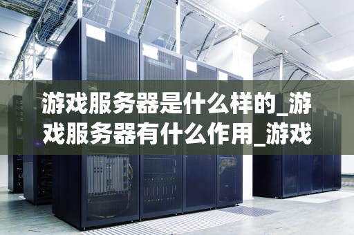 游戏服务器是什么样的_游戏服务器有什么作用_游戏服务器的运行机制与重要性