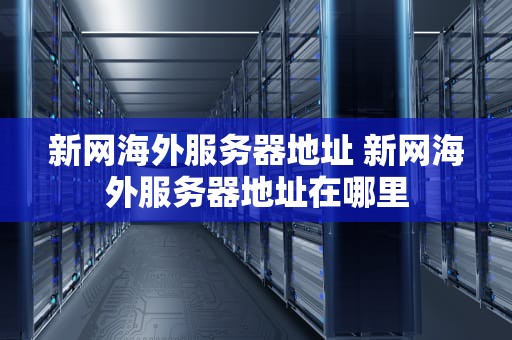 新网海外服务器地址 新网海外服务器地址在哪里