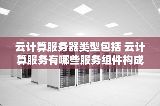云计算服务器类型包括 云计算服务有哪些服务组件构成