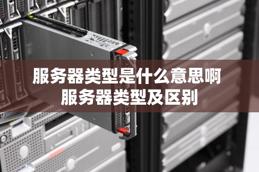 服务器类型是什么意思啊 服务器类型及区别