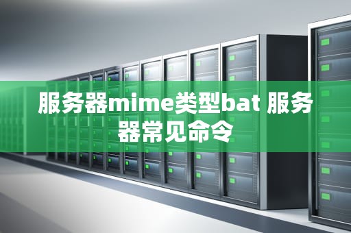 服务器mime类型bat 服务器常见命令