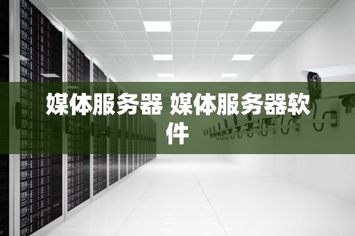 媒体服务器 媒体服务器软件