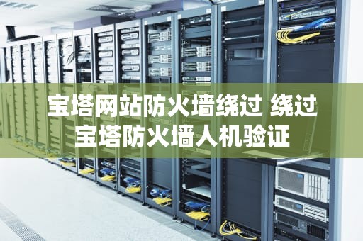 宝塔网站防火墙绕过 绕过宝塔防火墙人机验证