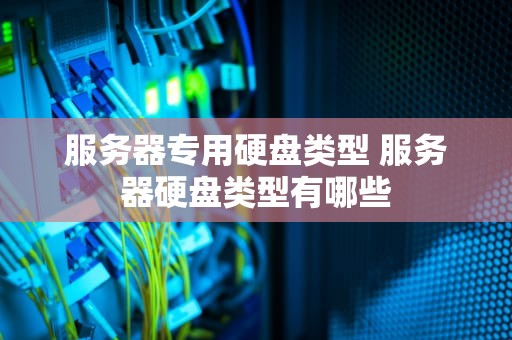 服务器专用硬盘类型 服务器硬盘类型有哪些