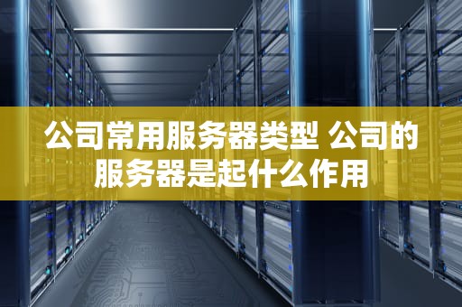公司常用服务器类型 公司的服务器是起什么作用