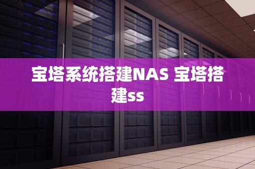 宝塔系统搭建NAS 宝塔搭建ss