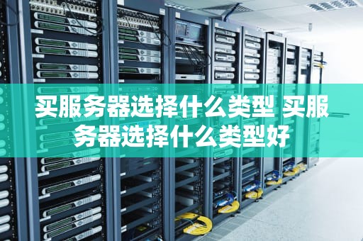 买服务器选择什么类型 买服务器选择什么类型好
