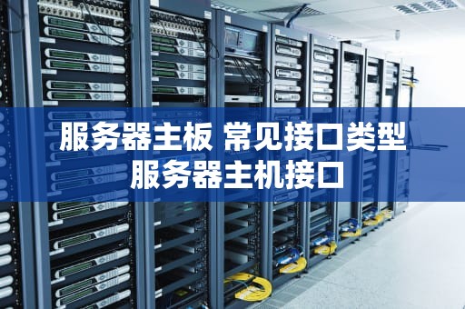 服务器主板 常见接口类型 服务器主机接口