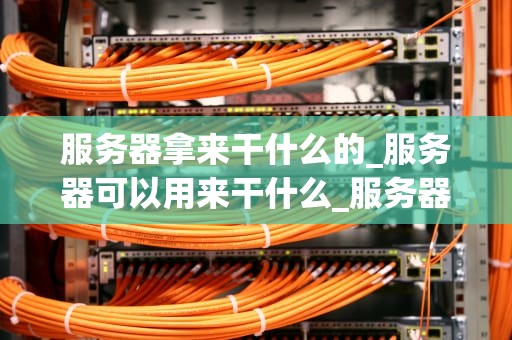 服务器拿来干什么的_服务器可以用来干什么_服务器的多重功能与应用