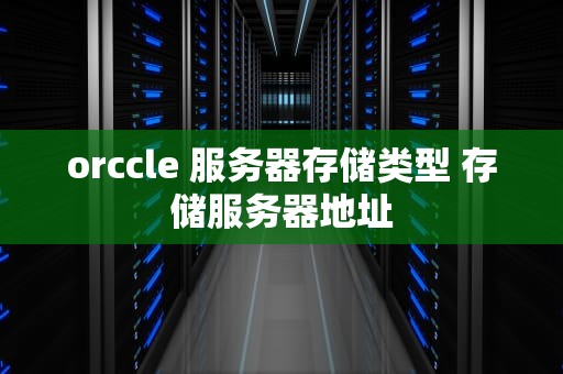 orccle 服务器存储类型 存储服务器地址