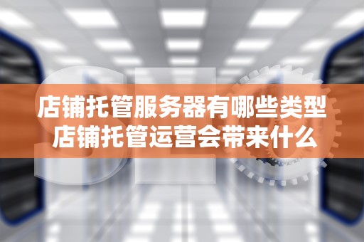 店铺托管服务器有哪些类型 店铺托管运营会带来什么后果