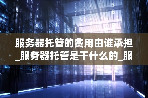服务器托管的费用由谁承担_服务器托管是干什么的_服务器托管费用的承担者