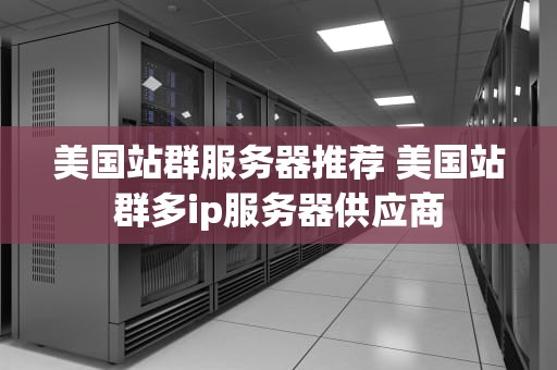 美国站群服务器推荐 美国站群多ip服务器供应商