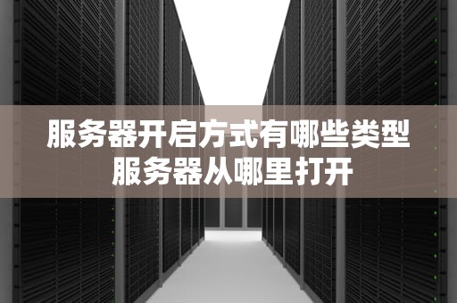 服务器开启方式有哪些类型 服务器从哪里打开