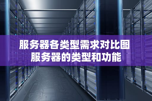 服务器各类型需求对比图 服务器的类型和功能