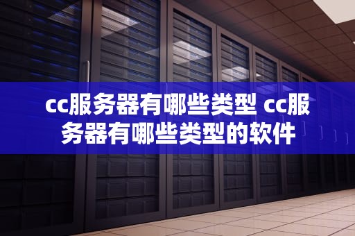 cc服务器有哪些类型 cc服务器有哪些类型的软件