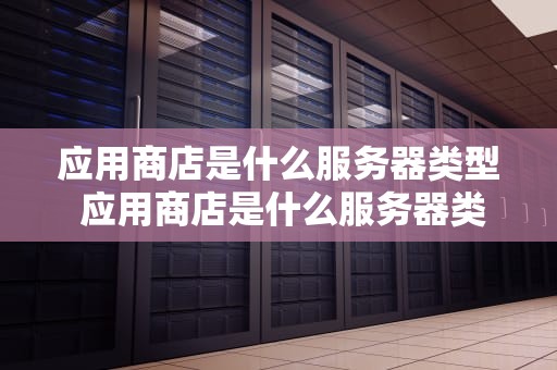 应用商店是什么服务器类型 应用商店是什么服务器类型的软件