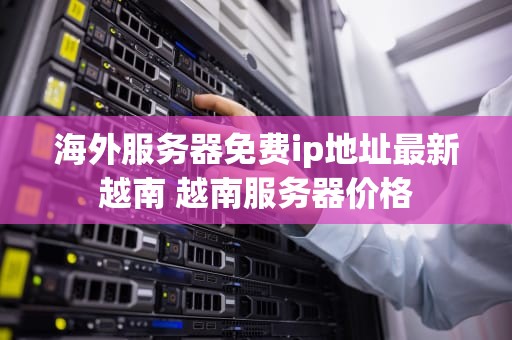 海外服务器免费ip地址最新越南 越南服务器价格