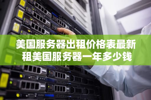 美国服务器出租价格表最新 租美国服务器一年多少钱