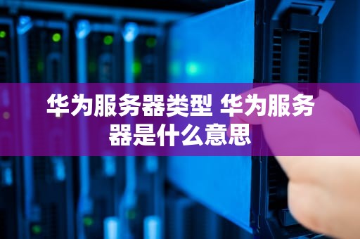 华为服务器类型 华为服务器是什么意思